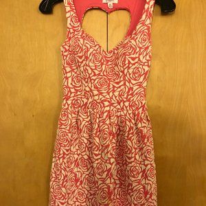 Pink and White Cute Skater Dress